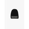 Balmain cappello Berretto nero in lana con logo Balmain ricamato in bianco
