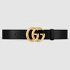 Cintura GG Marmont in pelle con fibbia lucida - Diamond Plug Outlet