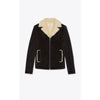 GIACCA CORTA IN SUEDE CON SHEARLING - Diamond Plug Outlet