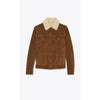 GIACCA CORTA IN SUEDE E SHEARLING - Diamond Plug Outlet