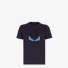 T-shirt in cotone blu - Diamond Plug Outlet