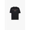 Balmain T-SHIRT T-shirt nera in cotone eco-design con logo Balmain multicolor