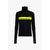 Capsule Après-ski - Dolcevita nero in cotone con logo Balmain giallo fluo