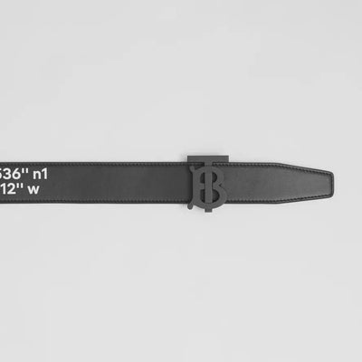 Burberry cintura Cintura in pelle con stampa coordinate - Esclusiva online