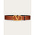 Reversible belt Vlogo Signature in polished calfskin 40 mm