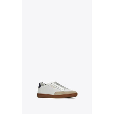 SAINT LAURENT Scarpe COURT CLASSIC SL_10 SNEAKERS IN PERFORATED AND SMOOTH LEATHER