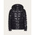 Down jacket with VLTN print on wore left sleeve