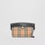 Society clutch bag with vintage check and leather pattern