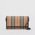 Wallets in E-canvas with iconic striped pattern and detachable shoulder strap