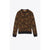 Leoparded jacquard jersey pullover