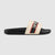 Rubber Slider Sandal with Gucci Tape