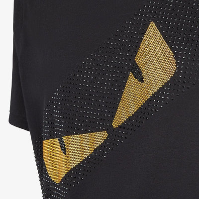 T-shirt in cotone nero - Diamond Plug Outlet