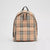 Nylon backpack with vintage check
